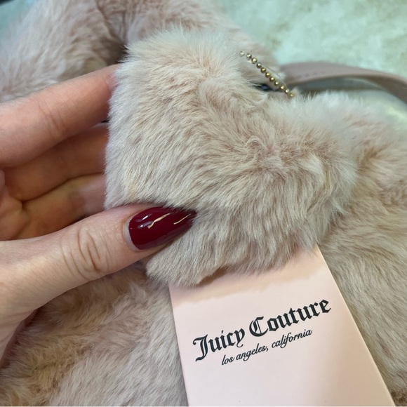Juicy Couture Dusty Blush Fluffy Mini Tote - Picture 2 of 7